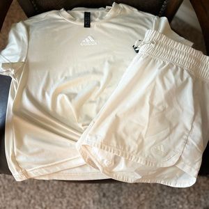 Adidas athletic shirt/short set